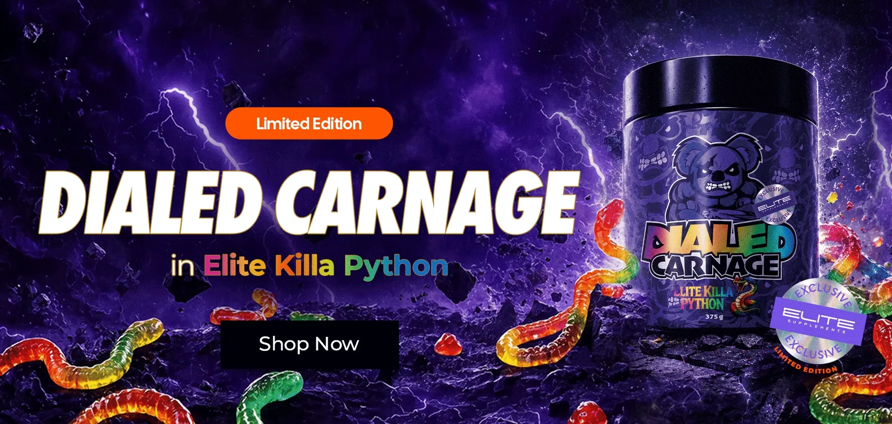 Limited edition Dialed Carnage pre-workout